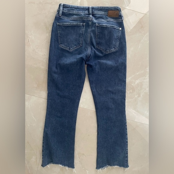 Mavi Woman’s Jeans Size 26/27 Dark Blue Color Denim Anika High Rise Crop Flare - Picture 4 of 6
